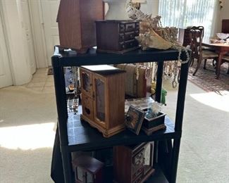 Jewelry boxes, personal decor, vintage jewelry, etc.