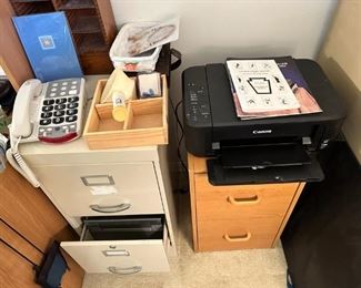 File cabinets, Canon printer, etc.