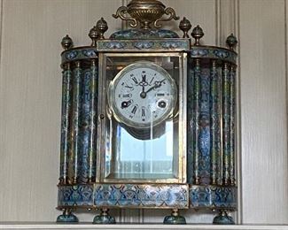 $400 obo Antique enamel clock. missing the pendulum and a key. untested
18.5"h x 13.75"w x 7"d.