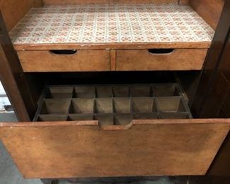 inside one of the bottle drawers. Dimensions and price are listed in the first photo description.