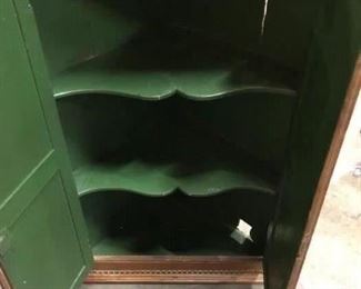 inside view - cabinet was photographed upside down Dimensions and price are listed in the first photo description.