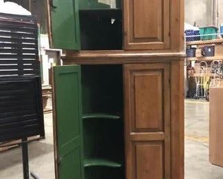 inside view - cabinet was photographed upside down Dimensions and price are listed in the first photo description.