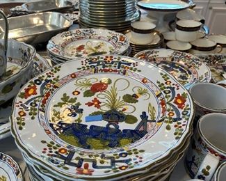 $300. Taste Setter by Sigma Italian Pottery. Set includes 10 dinner plates, 7 soup bowls and 4 salad plates.