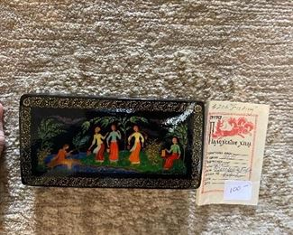 $100 Vintage Russian box "Fishing".