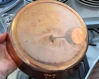 bottom of the copper tarte tatin pan