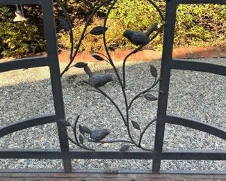 close up of bird detail on the back