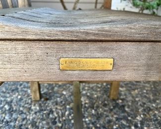 label on the table and chairs