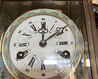 close up of the clock face.