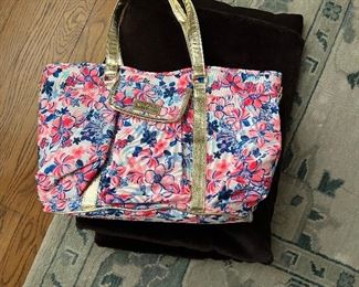 $60. Lily Pulitzer beach bag with matching towel inside