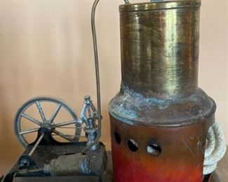 Old child's steam engine