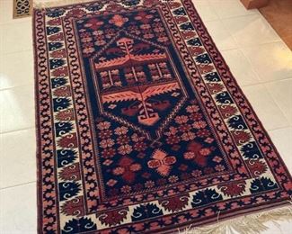 Hand tied rug from family travels abroad
