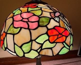 Tiffany-type Stained Glass Table Lamp