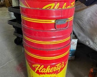 Flaherty's Potato Chip Cans!