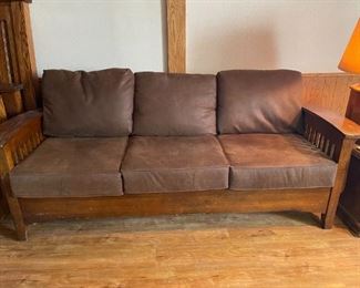 Mission Style Couch --Coffee Table, End-Table too!!! Comfortable, Handsome, Sturdy!!!