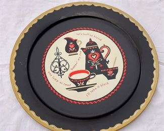 VINTAGE LARGE SERVING TRAY