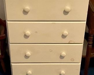 SMALL PAINTED 4-DRAWER CHEST