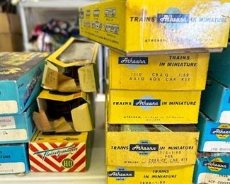 LOTS OF TRAINS IN BOXES
