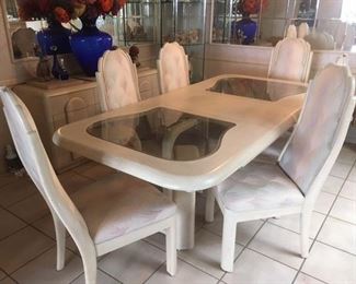 Dining table w/ 6 chairs & buffet