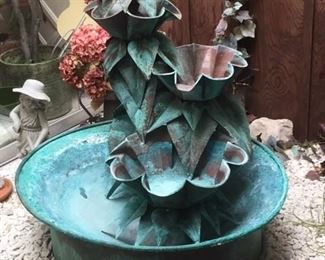 Large copper fountain