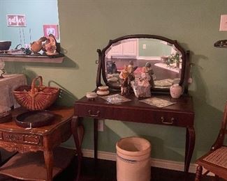 Small Dresser, End Table, Crockery, Oak Chair