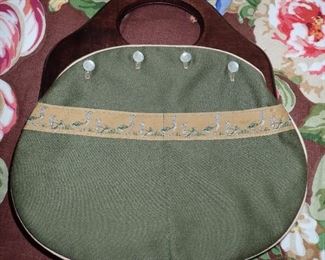 VINTAGE DELANTHE PURSE WITH - 3- ADDITIONAL PURSE COVERS