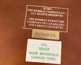 Bombay Foyer Table.                                              30”w 12”d 27.75”t.                                                 $45.00 