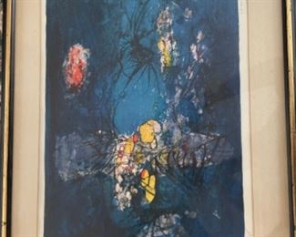 Signed lithograph.   Hoi.     3/275.                 30” w 23.75” t.                                                          $300.00