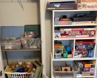 Games, puzzles, Collectible dolls, sewing supplies