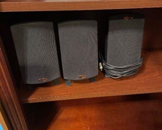 Boston BA 745 speaker system and Klipsch THX speaker systems.                        $30.00 each