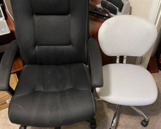 Office desk chairs: Black $45.00 gray $35.00