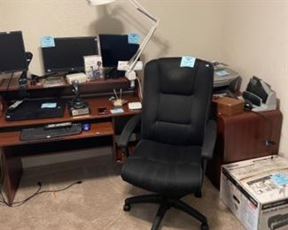 Black office chair is sold.