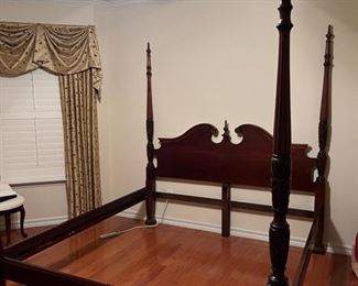 King-size bed frame (has matching mirror)