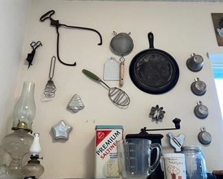 Antique cooking implements