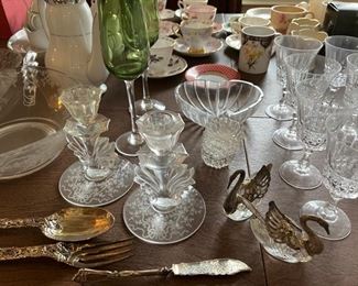 Fostoria Midnight Rose