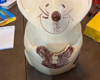 vintage NS Gustin mouse cookie jar