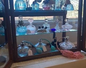 Nice selection of old perfume bottles