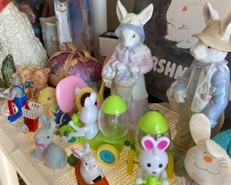 All kinds of Easter toys and decorations 