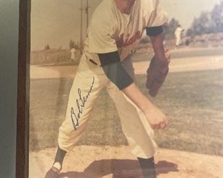 Autographed baseball pictures 