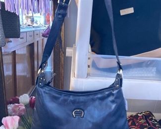 Navy blue Aigner handbag