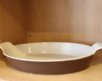 Le Creuset cast iron enameled dish