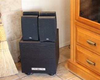 Jbl subwoofer and set of 4 speakers