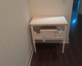White side table $25