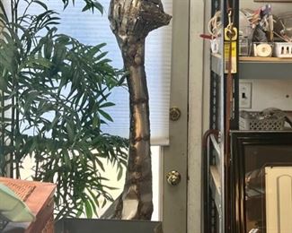 BRUTALIST METAL SCULPTURE