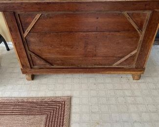 Early wooden Meal chest 