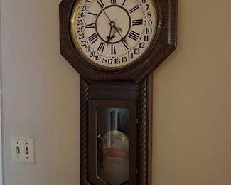 Regulator Calendar clock (works )