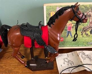 Horse with accessories 