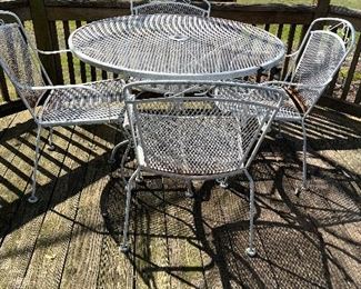 Metal patio set 