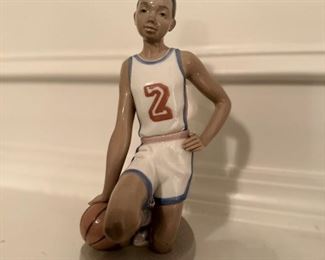 Retired Lladro "Nino Negrito Basketball Star" (With Original Box)