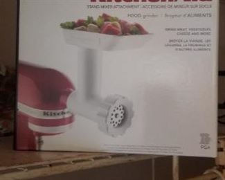 KitchenAid mixer food grinder attachment