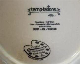 Temp-tations by Tara Floral Lace dinnerware - microwave-to-table-to-fridge versatility